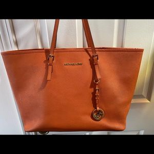 Michael Kors Orange Tote- USED